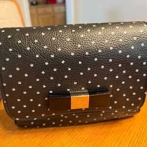 Kate Spade Black and White Polka Dot Clutch